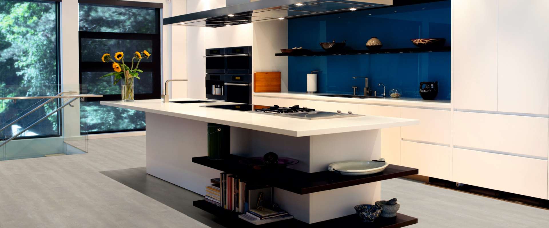 Bild Designboden marmoriert Küche